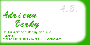 adrienn berky business card